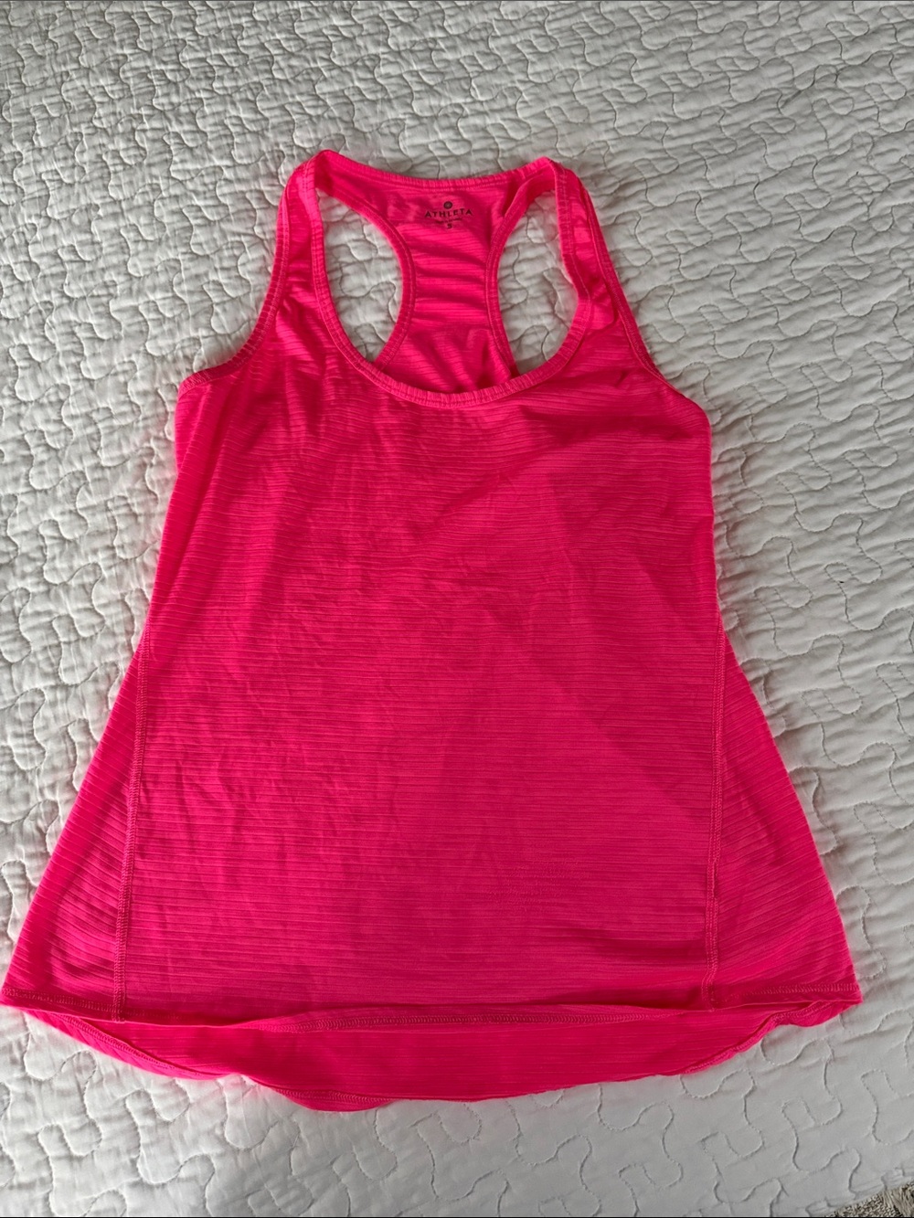 Athleta Neon Pink Racerback Tank Top